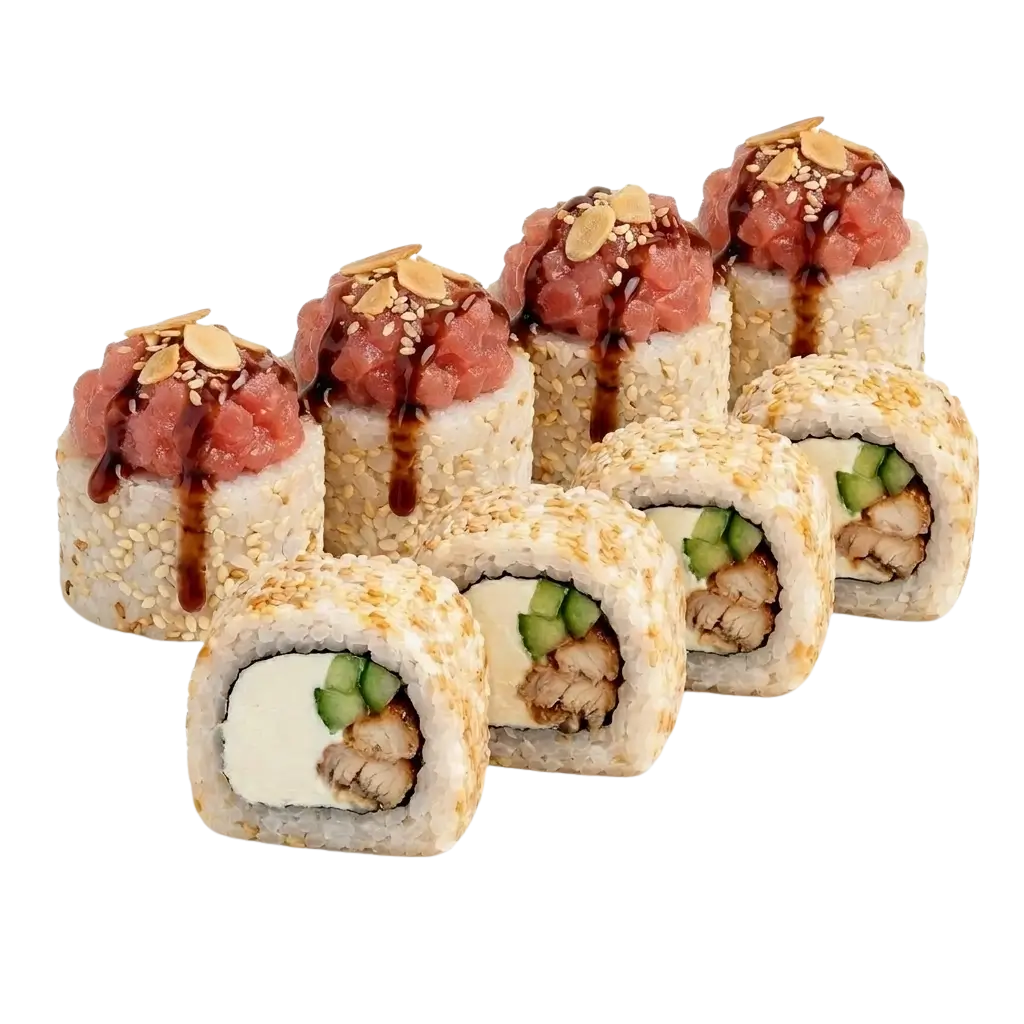 Ролл тар-тар тунец